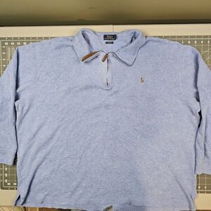 Polo Ralph Lauren Sweater Mens XXLB Big 1/4 Zip Preppy Casual Academia Outdoors